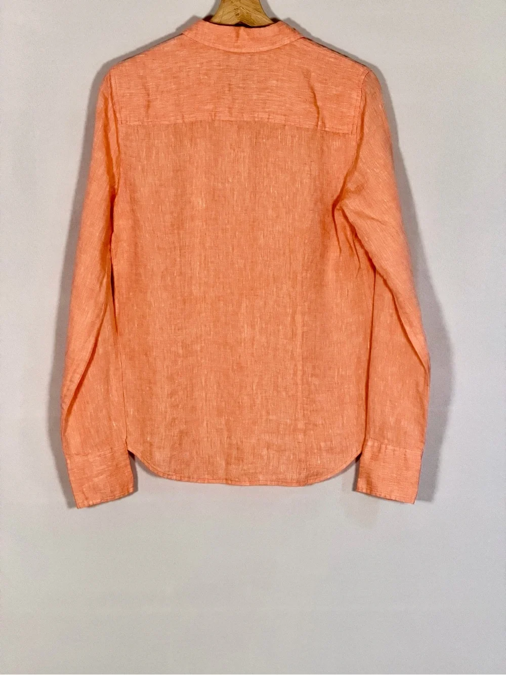 NWT J.Crew Baird McNutt Irish Linen Perfect Shirt Coral Size 6